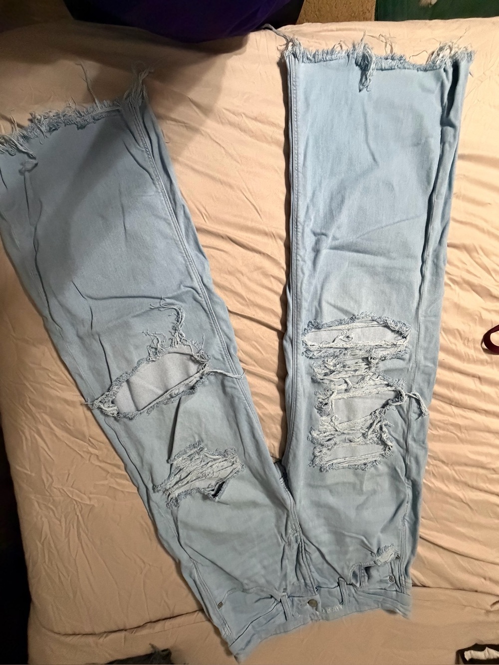American Eagle Curvy Super Highrise Wide leg jeans 12